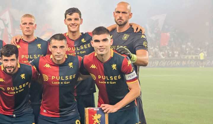 Johan Vásquez, titular y capitán con el Genoa en la Copa de Italia