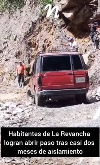 Abren paso peatonal y vehicular hacia San Vicente de La Revancha