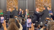 Alito Moreno y Fernández Noroña se pelean a golpes en el Senado