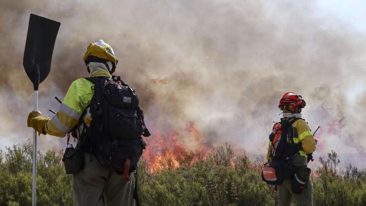 Primeros heridos con quemaduras en el incendio de Puercas, en Zamora
