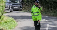 JD Vance's massive motorcade in pictures as US VP visits Cotswolds and angers locals