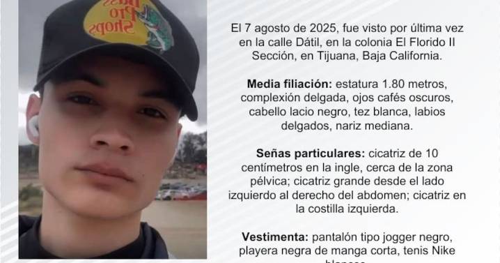 Se busca a Alexis Antonio Germán Villegas de 21 años