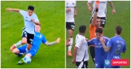 Evidente expulsión: La U se quedó con uno menos en Superclásico por patadón de Calderón a Pizarro