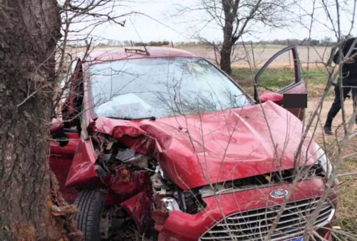 Murió un adolescente de Catriló luego de un choque de un auto contra una planta