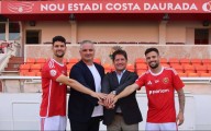 El Nàstic presenta els seus dos darrers fitxatges: Christos Almpanis i Moi Delgado
