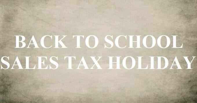 Back to school sales tax holiday is this weekend