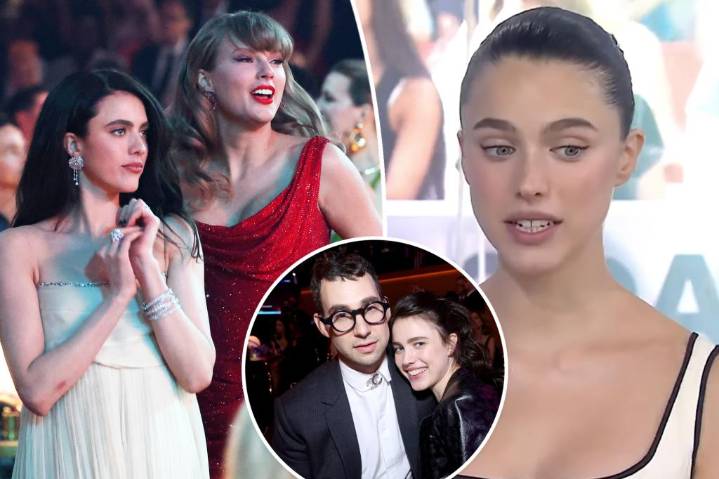 Jack Antonoff’s wife, Margaret Qualley, awkwardly asked about Taylor Swift’s new album