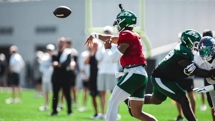 Jets-Giants Joint Practice Highlights (8/12) | Mason Taylor & Pass Catchers Shine vs Big Blue