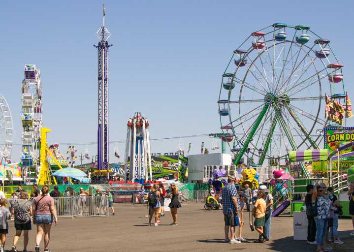PHOTOS: Barnyard buddies, thrill rides, heat kick off Oregon State Fair