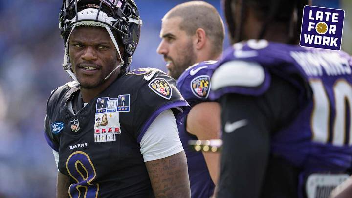Late for Work: Lamar Jackson Reacts to Media Concerns About His Foot Injury