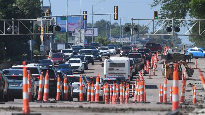 Here's where road construction is going on in Sioux Falls this week