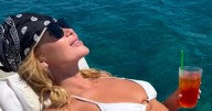 Amanda Holden shows off endless legs in gorgeous poolside snaps as fans go wild