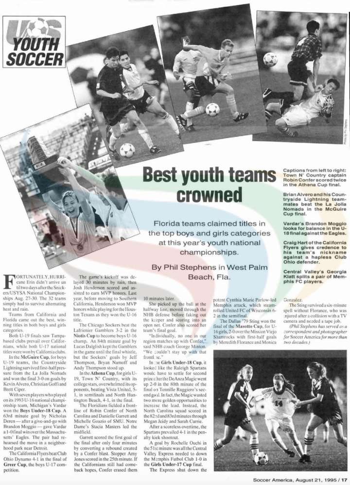Soccer America Archives (Aug. 21, 1995)