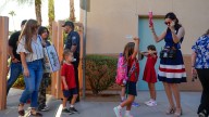 Scenes from the first day of school at George Washington Charter School