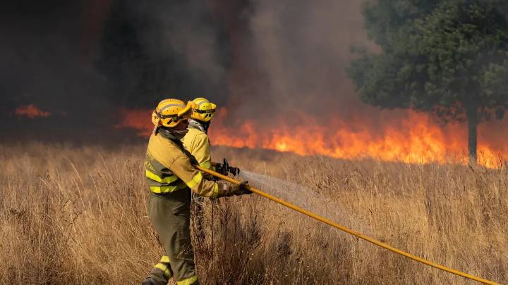 Fin de semana negro en Castilla y León con incendios en Léon, Palencia, Zamora y Ávila