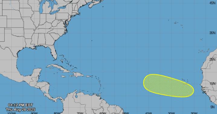Relativa calma en el Atlántico: solo una onda tropical con baja probabilidad de desarrollo