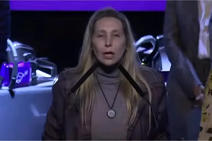 Karina Milei habló en el acto en Junín y repitió: "Kirchnerismo nunca más"