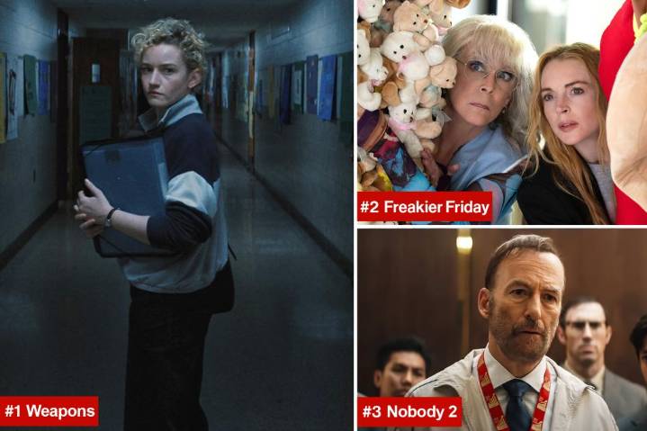 'Weapons' sticking to its guns as No. 1 at box office for second Friday