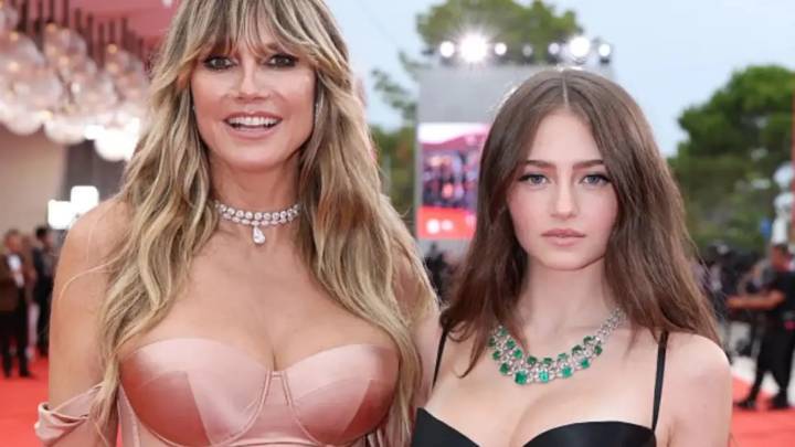 Heidi Klum y su hija Leni aparecen con un corsé que realza el pecho tanto a los 20 como a los 50