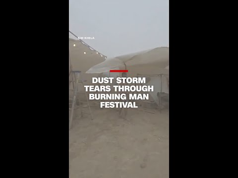 Dust storm tears through Burning Man festival