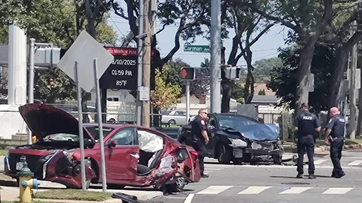Man, 55, killed in 2-car crash in East Meadow, police say