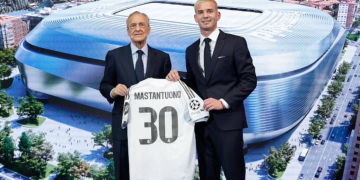 Real Madrid presenta a Franco Mastantuono