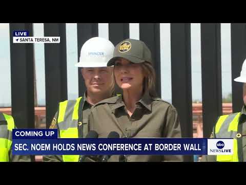 DHS Secretary Kristi Noem says the border wall will be painted black to make it harder to climb