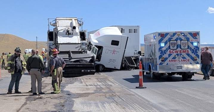 Three injured, driver cited in crash on I