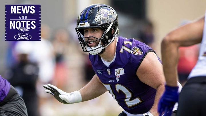 News & Notes: Ravens' Starting Offensive Line Is Set, But Tough Roster Decisions Remain