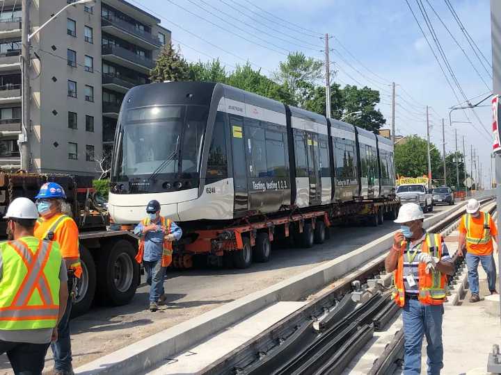 Pedestrian seriously injured after being struck by Eglinton Crosstown LRT test train: police