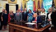 Trump honors fallen US service members, criticizes Biden to mark Afghanistan bombing anniversary