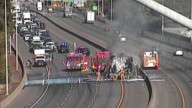 Vehicle fire closes westbound I-84 in NE Portland