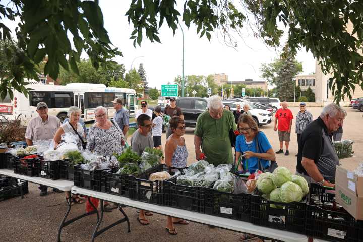 Weekly market draws a crowd