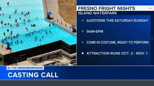 Actors needed for Fresno Fright Nights at Island Waterpark