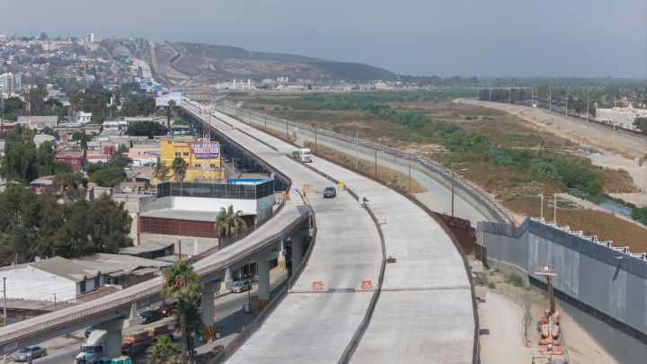 Así avanza la mega obra que conectará al Aeropuerto de Tijuana con Playas en 12 minutos
