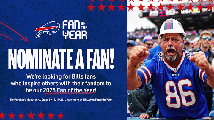 How Bills fans can enter the NFL's 2025 Fan of the Year contest