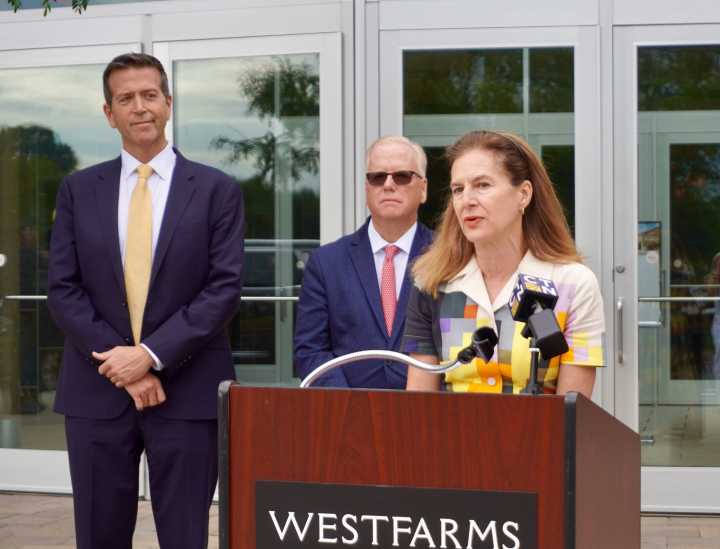 Lieutenant Governor and Other State Officials Visit West Hartford to Promote Sales Tax