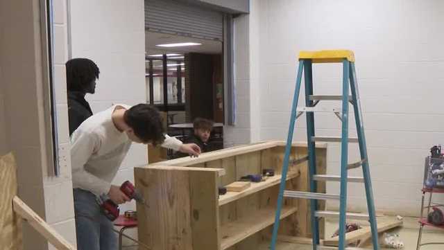Jeffersonville High students turn concession stand renovation into real