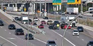 All lanes open on I-65 near I-71 after car flipped on highway