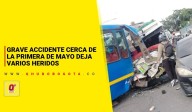 Kennedy: grave accidente cerca de la Primera de Mayo deja varios pasajeros heridos