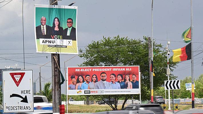 Con la tensión con Venezuela como escenario de fondo: Guyana celebra elecciones presidenciales este lunes
