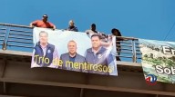 Policías activos y en retiro de Ensenada protestan por descuentos en nómina