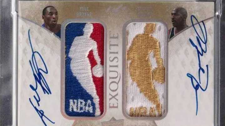 Subastan por 12,9 millones un cromo firmado por Kobe Bryant y Michael Jordan