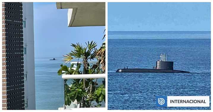 Submarino chileno sorprende a turistas en México: salió a flote frente a sus costas