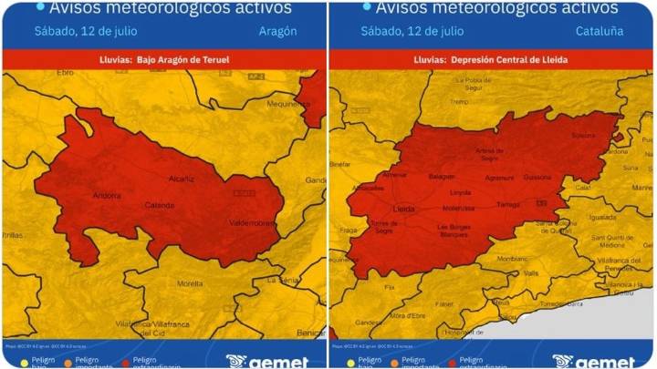 Segunda ola de calor decretada por la AEMET desde hoy: estas son las zonas aragonesas en alerta urgente amarilla