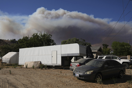 Photos of the scenes after Canyon Fire ignited