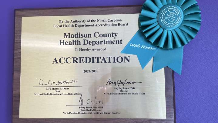 Madison health board recognized as NC Outstanding Board…
