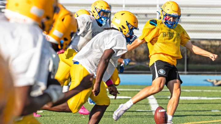 2-sport standout Brody Hinkle navigates soccer, football practice