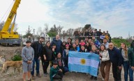Quedó habilitado el puente peatonal que unirá a los vecinos de los barrios Evita y Villa Esperanza