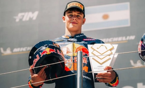 En una definición increíble, el argentino Valentín Perrone terminó 2º en el GP de Hungría del Moto3